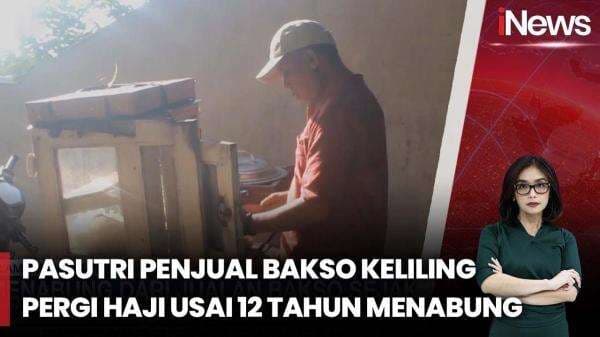 Mengharukan, Pedagang Bakso Keliling Berangkat Haji Setelah Nambung 12 Tahun