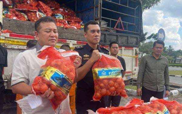 Bea Cukai Gagalkan Penyelundupan 195 Kg Bawang Bombai dari China 