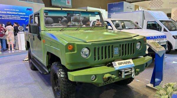 Lawan Maung Pindad, MAB Bawa Kendaraan Taktis Birawa Military Jeep EV di PEVS 2025