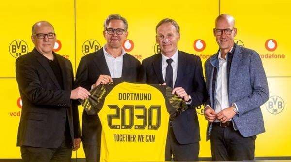 Vodafone Resmi Jadi Sponsor Baru Borussia Dortmund dengan Nilai Kontrak Rp3,3 Triliun