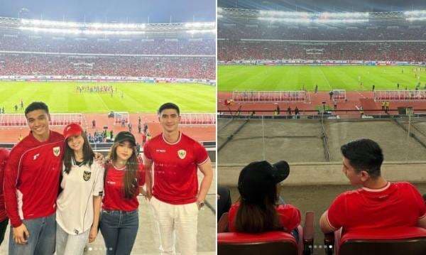 So Sweet! Fuji Nonton Timnas Indonesia Bareng Verrell Bramasta, Double Date Fadly-Maudy