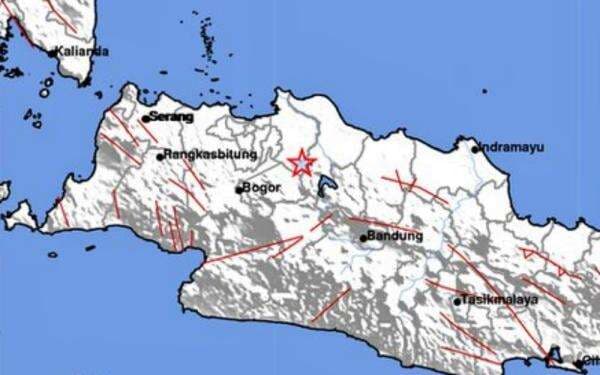 Gempa Magnitudo 2,6 Guncang Kabupaten Bekasi, Berpusat di Darat