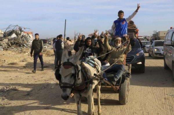 Haru! Luapan Kegembiraan Warga Gaza setelah Gencatan Senjata: Saya seperti Hidup Kembali