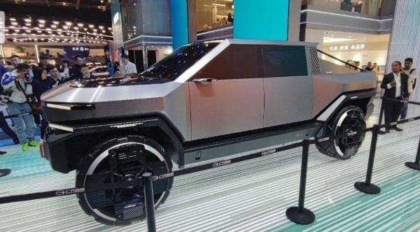Goyang Shanghai Auto Show 2025, GAC Aion Rilis Mobil Konsep Pickup 01 Pesaing Tesla Cybertruck