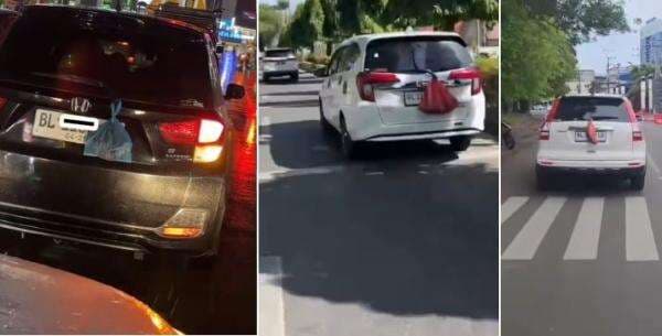 Viral Banyak Mobil di Aceh Gantung Kantong Plastik di Belakang, Warganet Penasaran: Isinya Apa? Viral Banyak Mobil di Aceh Gantung Kantong Plastik di Belakang, Warganet Penasaran: Isinya Apa?