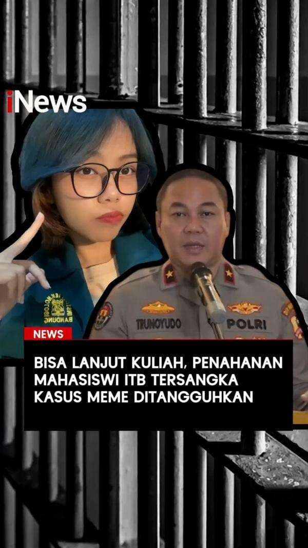Bisa Lanjut Kuliah, Penahanan Mahasiswi ITB Tersangka Kasus Meme Ditangguhkan