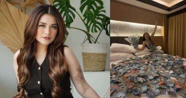 Viral Nathalie Holscher Pamer Tumpukan Uang Saweran di Atas Kasur, Netizen: Padahal Sekelas Artis Viral Nathalie Holscher Pamer Tumpukan Uang Saweran di Atas Kasur, Netizen: Padahal Sekelas Artis