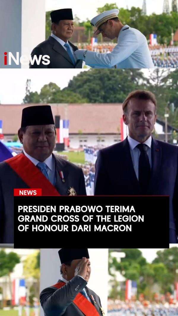 Presiden Prabowo Terima Grand Cross of The Legion of Honour dari Macron