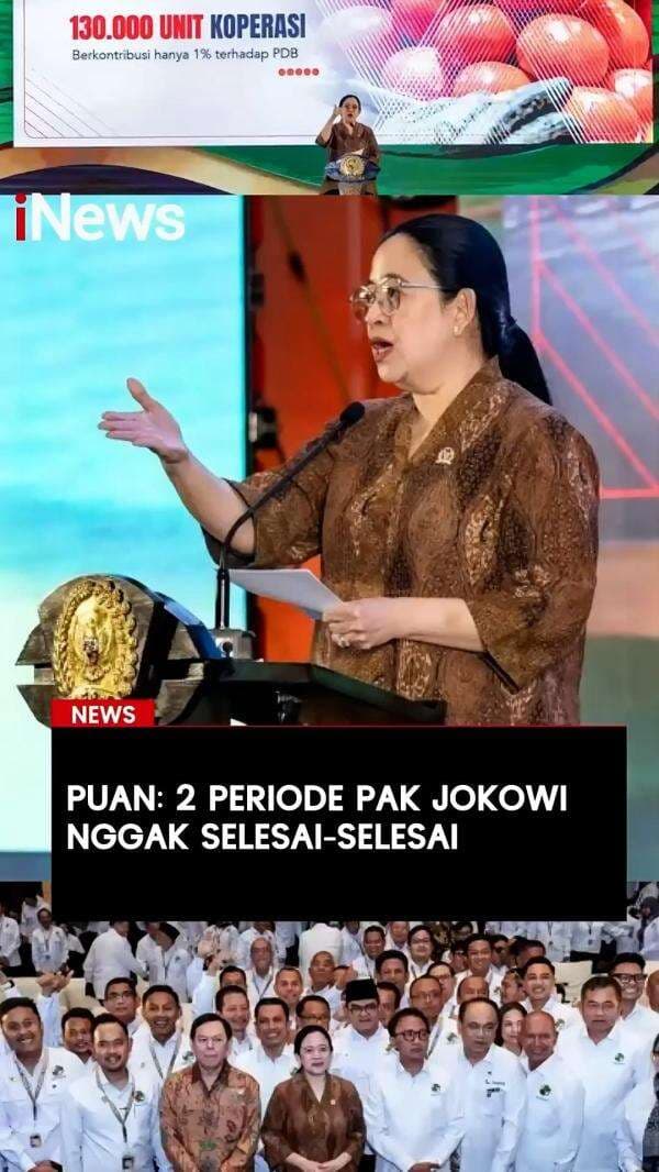 Puan: 2 Periode Pak Jokowi Nggak Selesai-Selesai