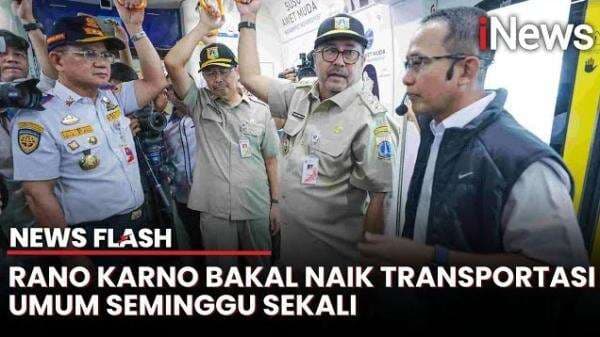 Ketagihan Jajal Mode Transportasi Umum, Rano Karno Janji Seminggu Sekali Naik MRT