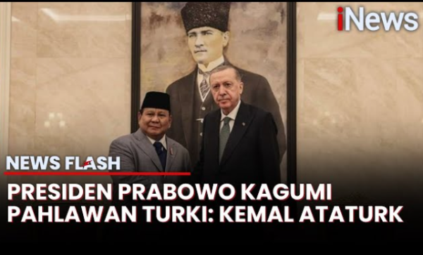 Sebut Kagumi Kemal Ataturk-Sultan Mehmed Al-Fatih, Prabowo Disambut Tepuk Tangan