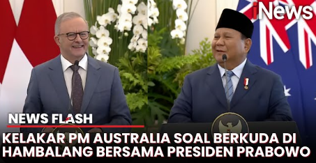 Tawa Lepas Presiden Prabowo dan PM Australia Anthony Albanese soal Berkuda di Hambalang 