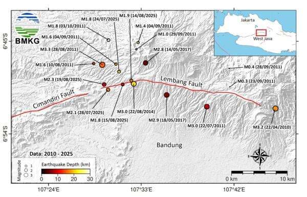 Mengenal Sesar Pemicu Gempa Bekasi yang Kompleks, Lewati Jakarta, Depok hingga Bogor