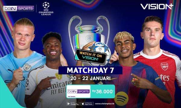 Link Live Streaming Slavia Praha vs Barcelona hingga Inter Milan vs Arsenal di Vision+