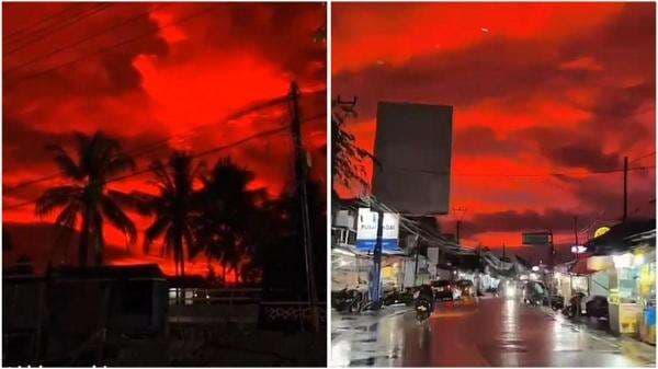 Penyebab Langit Merah Darah di Pantai Panimbang, Benarkah Pertanda Buruk?