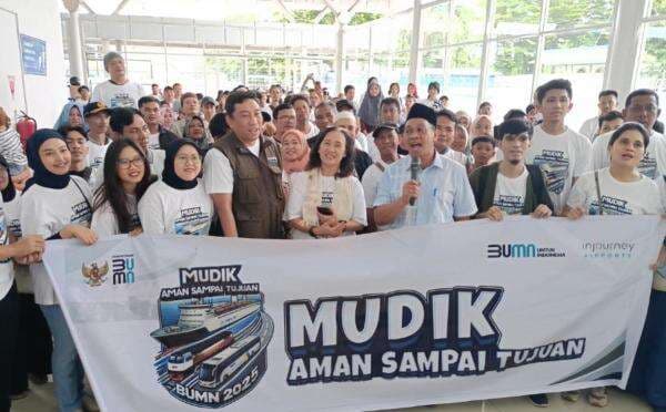 Bandara Sultan Hasanuddin Berangkatkan 400 Pemudik Dalam Agenda Mudik Bersama BUMN