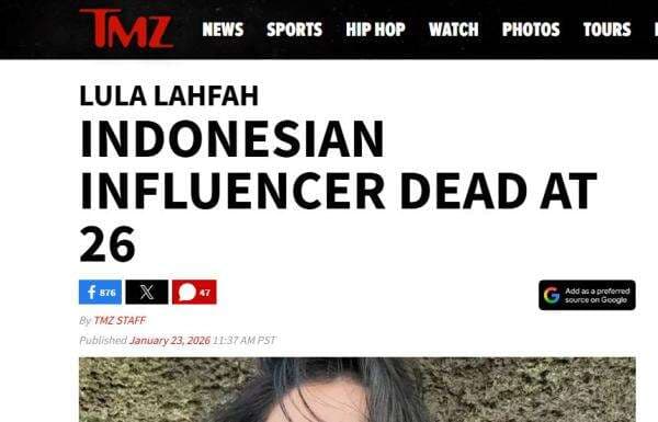 Meninggalnya Lula Lahfah Jadi Sorotan Media Asing
