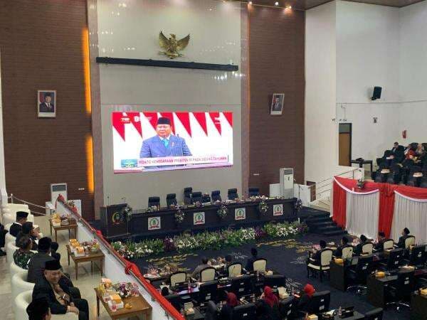 DPRD Karawang Gelar Paripurna Dengar Siaran Pidato Kenegaraan Presiden Prabowo