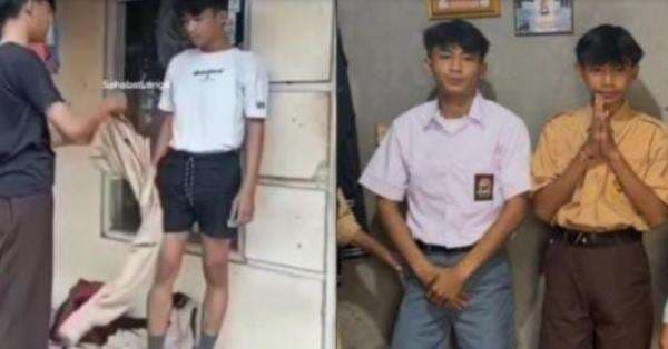 Kisah Viral Kakak Adik di Bogor Gantian Baju Seragam dan Sepatu, Ini Penyebabnya