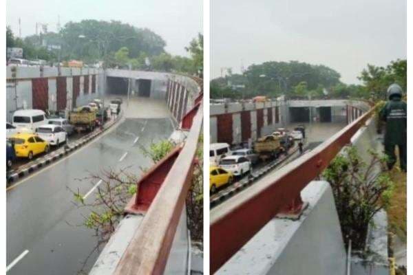 Denpasar Dikepung Banjir, Underpass Dewa Ruci Bali Lumpuh