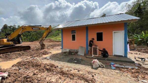 Pembangunan Huntara untuk Korban Banjir di Kabupaten Agam Sudah 50 Persen