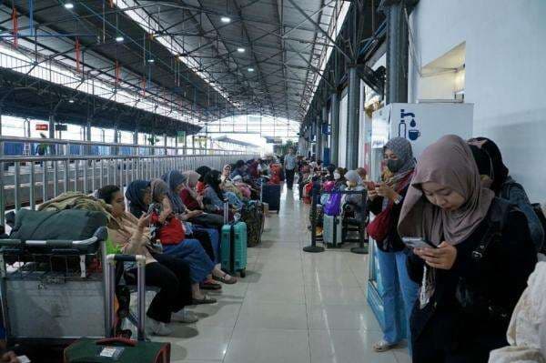 Lima Hari Mudik Lebaran, Stasiun di Semarang Kedatangan 43 Ribu Pemudik