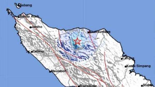 Gempa Bumi Magnitudo 4,1 Guncang Bener Meriah Aceh, Berpusat di Darat