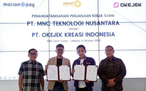 MNC Kapital (BCAP) Teken Perjanjian dengan Okejek, Luncurkan Dompet Digital OKEPay by MotionPay