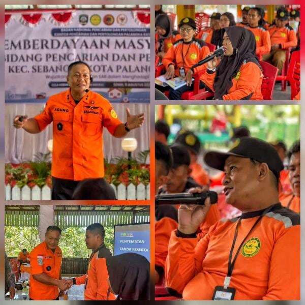 Basarnas Palangka Raya Gelar Pelatihan SAR di Kecamatan Sebangau