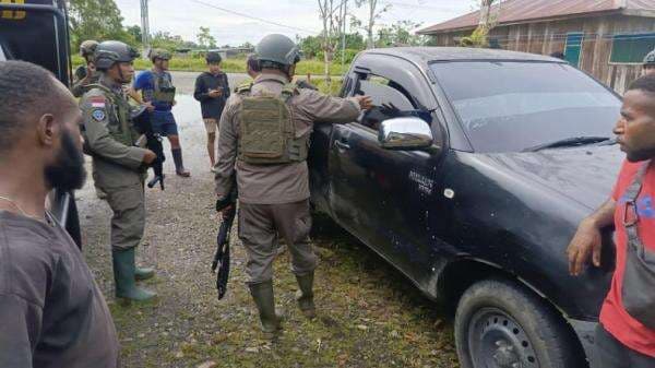 Brutal! Mobil Pikap Diberondong Tembakan KKB di Yahukimo Papua Pegunungan
