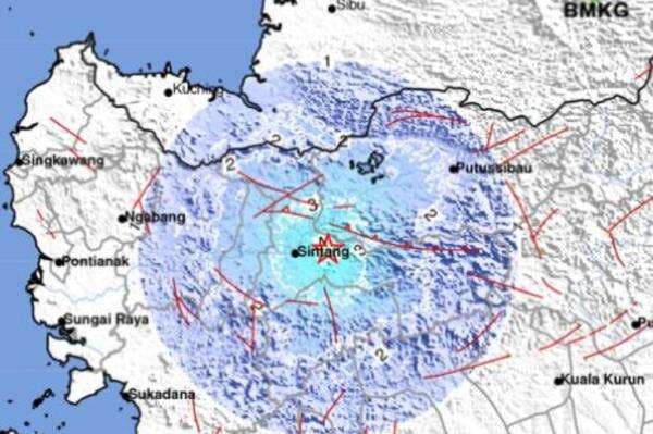 Gempa Hari Ini Magnitudo 4,8 Guncang Sekadau Kalbar