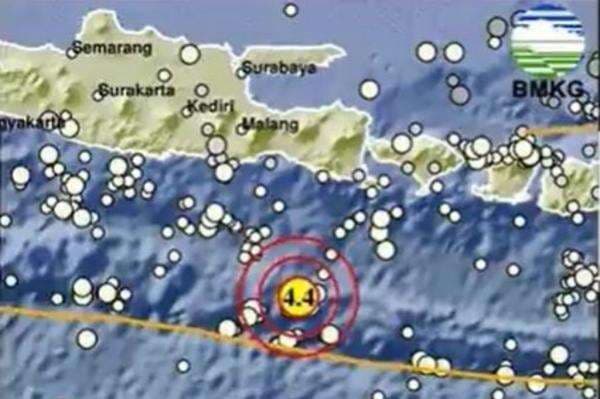 Gempa Hari Ini Magnitudo 4,4 Guncang Jember Jatim