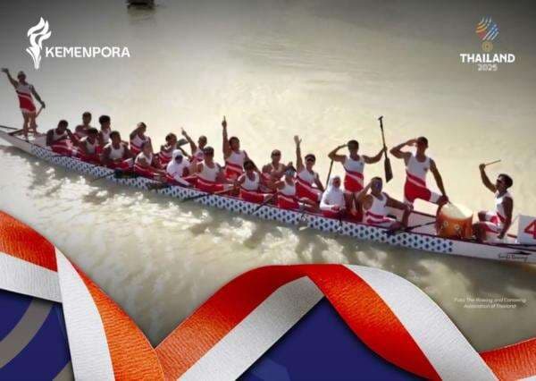 Tim Perahu Naga Indonesia Rebut Medali Emas Ke-78 di SEA Games 2025