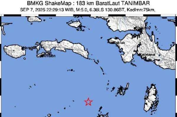 Analisis BMKG Gempa Maluku M5,2 Guncang Laut Banda, Dipastikan Tak Berpotensi Tsunami