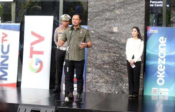 Menko AHY Apresiasi Pelepasan Tim Mudik iNews Media Group