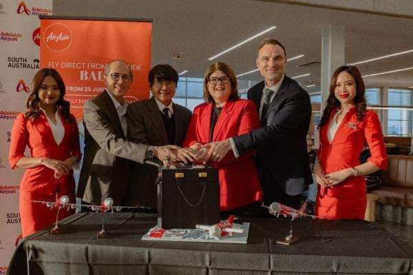 AirAsia (CMPP) Buka Penerbangan Bali-Adelaide, Rute Keempat Menuju Australia