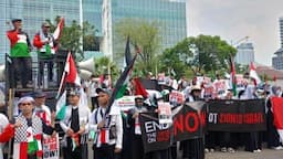Aksi Bela Palestina di Depan Kedubes AS, Peringati 76 Tahun Nakba