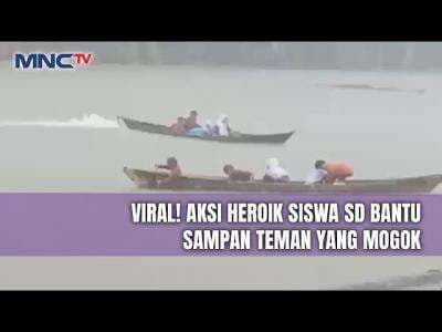 Viral! Siswa di Asahan Bertaruh Nyawa Naik Sampan Demi Sekolah