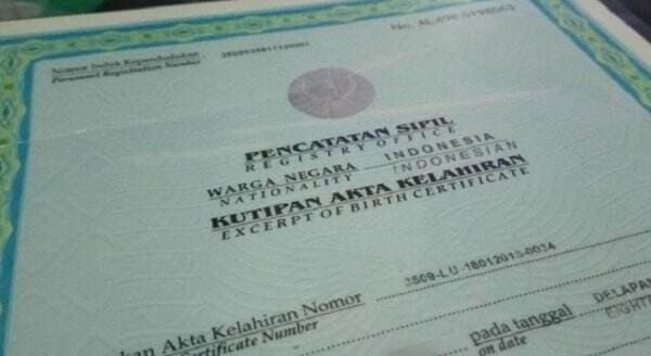 Nomor Registrasi Akta Kelahiran yang Mana? Ini Letak dan Contohnya