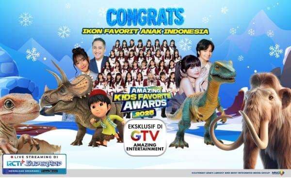 Daftar Pemenang Amazing Kids Favorite Awards 2025 GTV