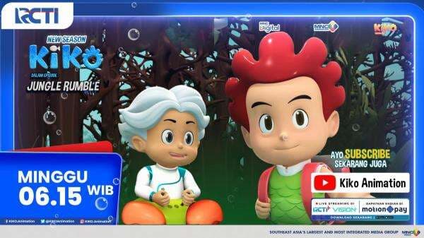 Animasi KIKO Season 4 Episode Jungle Rumble, Minggu Pagi di RCTI