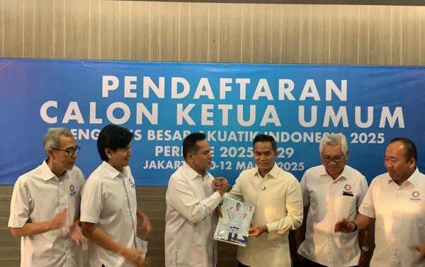 Anindya Bakrie Resmi Serahkan Berkas Calon Ketua Umum PB Akuatik Indonesia Periode 2025-2029