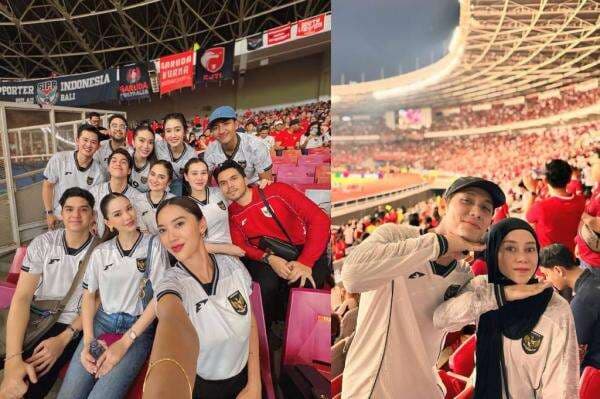 23 Artis Nonton Langsung Indonesia Vs Bahrain di GBK, Saksi Kemenangan Skuad Garuda! 