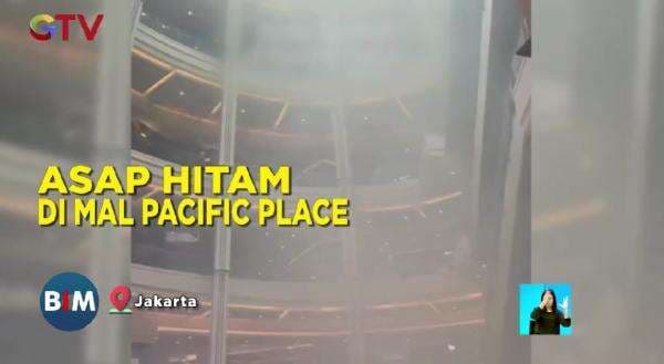 Asap Hitam Mengepul di Mal Pacific Place, Diduga Akibat Korsleting Listrik