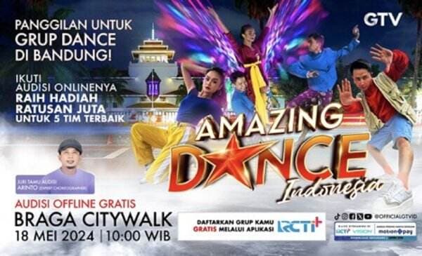 Audisi Amazing Dance Indonesia Singgah ke Bandung, Raih Hadiah Ratusan Juta Rupiah