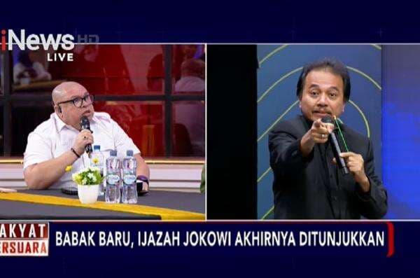 Panas! Razman Nasution Debat dengan Roy Suryo: Anda Punya Sertifikat Ahli Telematika?