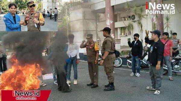 Ricuh Aksi Demo di Polman, Mahasiswa Tuntut Evaluasi dan Audit PDAM & Rumah Kemasan