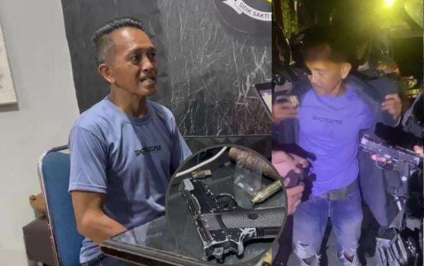 Pesta Miras Bawa Senjata Jenis Airsoft Gun, Pria di Makassar Diciduk Polisi