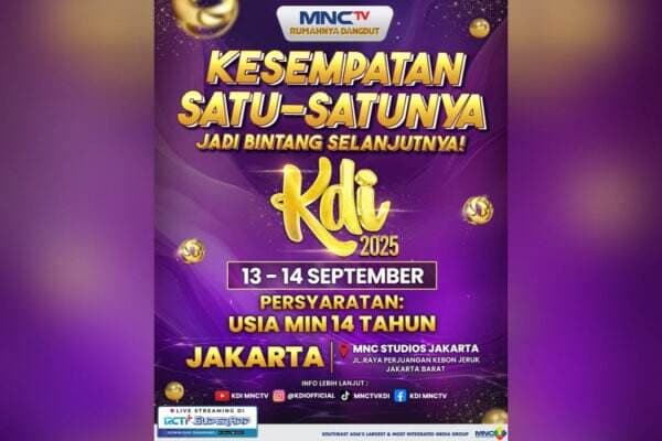Audisi KDI 2025 Jakarta: Kesempatan Satu-satunya Jadi Bintang Dangdut Selanjutnya