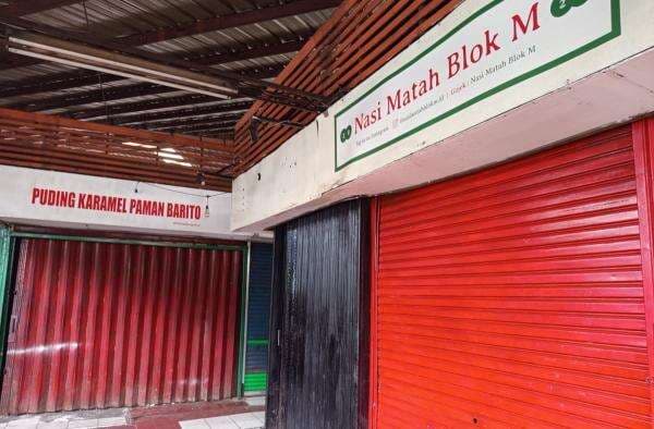 Suasana District Blok M usai Harga Sewa Melejit: Banyak Kios Tutup